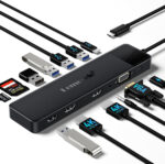 Docking Station USB C Hub 3*Display- 10 in 1, Lemorele USB C Dock 2*HDMI Adapter 4K, 3 USB 3.0/2.0, VGA, PD 100W, Audio, SD/TF, for HP Laptops, ThinkPad, MacBook, Surface - Image 3