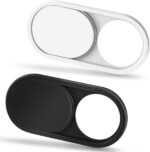 CloudValley Webcam Cover Slide [2-Pack], 0.023 Inch Ultra-Thin Metal Web Camera Privacy Cover for MacBook Pro*, iMac, Laptop Accessories, PC, iPad Pro, iPhone, Computer and Others [Black & White]