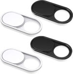 CloudValley Webcam Cover Slide [2-Pack], 0.023 Inch Ultra-Thin Metal Web Camera Privacy Cover for MacBook Pro*, iMac, Laptop Accessories, PC, iPad Pro, iPhone, Computer and Others [Black & White] - Image 5