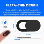 ReFind Webcam Cover [25 Pack] - Ultra thin Laptop Camera Cover Slide- Privacy Sticker & Webcam Protector for Laptop, PC, MacBook, iPhone, Android and Computer Accessories - Image 3