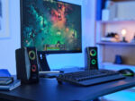 Trust Gaming GXT 606B Javv PC Speakers 2.0 with RGB Lights, 12W (6W RMS), 3.5 mm Jack, Metal Grille, USB Powered Gamer Sound System, Compact Stereo Computer Speakers for Desktop/Laptop - Black - Image 5