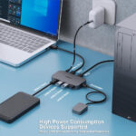 BENFEI USB 3.0 Switch, USB Switcher 2 Computers Share 3*USB 3.0 and 1*USB C with Remote control for PC Mouse Keyboard Printer Scanner, USB KVM Switch Selector Compatible with Windows, Mac, Linux - Image 2