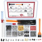 TOOINKCV 352 Pcs PC Screws Set, Personal Computer Standoffs Screws Kit, Laptop Notebook Motherboard Standoffs Screws Kit for Hard Drive Computer Case Motherboard Fan Power Graphics CD-ROM
