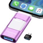 ZARMST USB Stick 256GB, 4 in 1 Flash Drive 3.0 High Speed Photostick, Memory Sticks External Storage Pen Drive for Phone/Pad/Android/PC, Copy Photo Videos Files With One Click (Blue) - Image 4