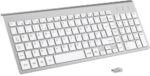 cimetech Wireless Keyboard, 2.4G Ergonomic Keyboard with Number Pad, Silent USB Computer Keyboard for PC, Laptop, Desktop and Windows 10/8/7/XP - Gray - Image 3