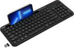 cimetech Wireless Keyboard, 2.4G Ergonomic Keyboard with Number Pad, Silent USB Computer Keyboard for PC, Laptop, Desktop and Windows 10/8/7/XP - Gray - Image 4