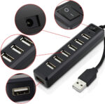 Aussel Premium 7 Ports USB Hub Expansion High Speed USB 2.0 Multi USB Hub Splitter Switch Lead Adapter Cable For PS3, Xbox, Wii, PC, MAC, Laptop, NoteBook, Mac Book, NetBook, Tablet, Tab, Supports Windows Vista/7/Mac - Image 2