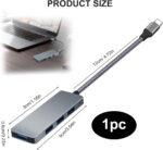 4 Ports Ultra Slim USB Hub 3.0 USB Splitter with 5Gbps Data Transfer Multiport Adapter for Keyboard, Mouse,MacBook,Surface Pro,Xbox, PS5,Flash Drive, Mobile HDD,Laptop, Desktop PC and more - Image 2