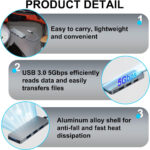 4 Ports Ultra Slim USB Hub 3.0 USB Splitter with 5Gbps Data Transfer Multiport Adapter for Keyboard, Mouse,MacBook,Surface Pro,Xbox, PS5,Flash Drive, Mobile HDD,Laptop, Desktop PC and more - Image 3