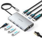 RSHTECH 10Gbps USB C Hub, 7-in-1 USB-C Multiport Adapter with 4K@60Hz HDMI, 3 USB 3.2 (2C+1A), 100W PD & SD/TF, USBC Splitter Compatible with MacBook Air/Pro, Surface, XPS and other Laptops (RSH-T07) - Image 4