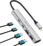 RSHTECH 10Gbps USB C Hub, 7-in-1 USB-C Multiport Adapter with 4K@60Hz HDMI, 3 USB 3.2 (2C+1A), 100W PD & SD/TF, USBC Splitter Compatible with MacBook Air/Pro, Surface, XPS and other Laptops (RSH-T07) - Image 2