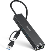 RSHTECH 10Gbps USB C Hub, 7-in-1 USB-C Multiport Adapter with 4K@60Hz HDMI, 3 USB 3.2 (2C+1A), 100W PD & SD/TF, USBC Splitter Compatible with MacBook Air/Pro, Surface, XPS and other Laptops (RSH-T07) - Image 5