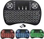 BIFANS 2.4G Mini Wireless Keyboard with Touchpad Mouse, Upgraded Multi Backlit, Portable Rechargeable Remote Control with USB Receiver for Android Smart TV Box HTPC Pad XBOX Windows Mac - Image 2
