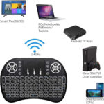 BIFANS 2.4G Mini Wireless Keyboard with Touchpad Mouse, Upgraded Multi Backlit, Portable Rechargeable Remote Control with USB Receiver for Android Smart TV Box HTPC Pad XBOX Windows Mac - Image 3