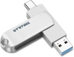 THKAILAR 256GB USB C Memory Stick 3.2 with Type A and Type C Ports,Up to 400MB/s Read,USB C Stick Gen 2 Portable SSD Flash Drive,USB for PC/Android Phone/Macbook(High Speed)