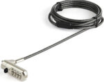 StarTech.com 6.5ft (2m) Laptop Cable Lock - 4-Digit Combination Laptop/Desktop Security Cable Lock for Wedge Slot Computers - Anti-Theft Vinyl-Coated Steel Combo Cable Lock - Portable (LTLOCKNBL) - Image 4