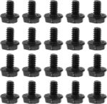 Create idea 100Pcs Toothed Hex 6/32 Screws Motherboard Mounting Screws 6/32 Hard Drive PC Case Screws Plated Steel Accessories for Computer Silver - Image 2