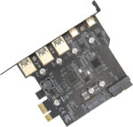 PCIE 1X to USB Expansion Card, 3xUSB3.0 2xType C 19pin 3 USB3.0 2 Type Interfaces Electronics Computers Accessories Computer Components Internal I/O Port Cards Cards 5 Adapter - Image 4