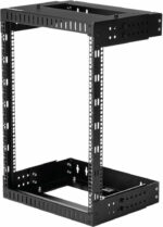 StarTech.com 2-Post 12U Heavy-Duty Wall Mount Network Rack, 19" Open Frame Server Rack with Adjustable Depth, Wall Mount Data Rack for IT / AV / Patch Panel / Computer Equipment (RK12WALLOA) - Image 2