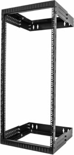 StarTech.com 2-Post 12U Heavy-Duty Wall Mount Network Rack, 19" Open Frame Server Rack with Adjustable Depth, Wall Mount Data Rack for IT / AV / Patch Panel / Computer Equipment (RK12WALLOA) - Image 3