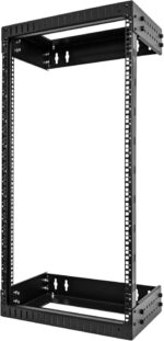 StarTech.com 2-Post 12U Heavy-Duty Wall Mount Network Rack, 19" Open Frame Server Rack with Adjustable Depth, Wall Mount Data Rack for IT / AV / Patch Panel / Computer Equipment (RK12WALLOA) - Image 4