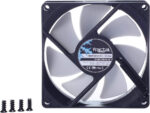 Fractal Design Silent Series R3 White - Silent computer fan - Optimized for quiet operation - 92 mm - Rotational speed 1500 RPM - Black ribbon cable - Rifle bearings - 12v - Black/White (Single) - Image 2