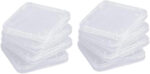 10 Pcs Transparent SD Storage Case Holder Box Computer Components Memory Card Cases Memory Card Accessories