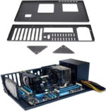 MK 01 DIY Gaming Computer Case, Open Chassis Case Rack for Motherboards, Within 305x245mm, Widely Body Heat Dissipation Design, SSD Motherboards Accessories