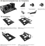 MK 01 DIY Gaming Computer Case, Open Chassis Case Rack for Motherboards, Within 305x245mm, Widely Body Heat Dissipation Design, SSD Motherboards Accessories - Image 5
