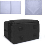 CURMIO Desktop Computer Tower and Monitor Carrying Case,Travel Tote Bag for PC Chassis, Monitor, Keyboard, Cable and Mouse, Earphone, Bag Only, Black - Image 5