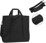 CURMIO Desktop Computer Tower and Monitor Carrying Case,Travel Tote Bag for PC Chassis, Monitor, Keyboard, Cable and Mouse, Earphone, Bag Only, Black - Image 4