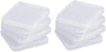 10 Pcs Transparent SD Storage Case Holder Box Computer Components Memory Card Cases Memory Card Accessories