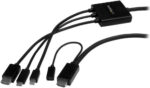StarTech.com Conference Table Connectivity Pop up Box with AV and Data Ports - HDMI, VGA, Component, MDP to HDMI Output (BOX4HDECP), white - Image 3