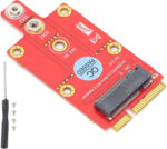 M.2 Key B to Mini PCI‑E Adapter Converter Module,PC Laptop Desktop Computer Accessories without Additional Power Required,Supports 3042/3052 Type M.2 key B Card Dimension