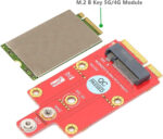 M.2 Key B to Mini PCI‑E Adapter Converter Module,PC Laptop Desktop Computer Accessories without Additional Power Required,Supports 3042/3052 Type M.2 key B Card Dimension - Image 3