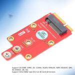 M.2 Key B to Mini PCI‑E Adapter Converter Module,PC Laptop Desktop Computer Accessories without Additional Power Required,Supports 3042/3052 Type M.2 key B Card Dimension - Image 4
