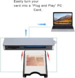 PCMCIA Memory Card Reader,Compact Flash Card Compact Flash PC Card Adapter Supports Computer Memory Card Readers Accessories PC Card Reader Plug and Play Adapter - Image 3