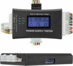Haosie PC Power Supply Tester, Power Detector, 20/24Pin with LCD Display, Compatible with ATX BTX ITX TFX Computer Power Supplies