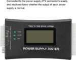 Haosie PC Power Supply Tester, Power Detector, 20/24Pin with LCD Display, Compatible with ATX BTX ITX TFX Computer Power Supplies - Image 3