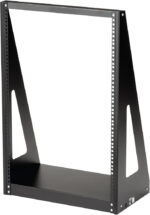 StarTech.com 2-Post 12U Heavy-Duty Desktop Server Rack, Small Open Frame 19in Computer Rack, Compact Network Rack for AV / Studio / Data / IT Equipment, Two-Post Home/Office Rack, TAA (2POSTRACK12) - Image 2