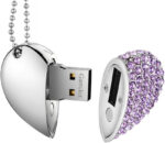 Garrulax USB Flash Drives, Premium Heart Diamond High Speed USB 2.0 Flash Data Storage Drive Memory Pen Stick Flash Disk Pendrive - Image 3