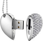 Garrulax USB Flash Drives, Premium Heart Diamond High Speed USB 2.0 Flash Data Storage Drive Memory Pen Stick Flash Disk Pendrive - Image 4