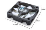 Fractal Design Silent Series R3 White - Silent computer fan - Optimized for quiet operation - 50 mm - Rotational speed 3500 RPM - Black ribbon cable - Rifle bearings - 12v - Black/White (Single) - Image 5