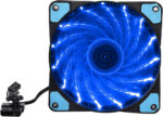 Chassis Fan, Computer Case Fan, Computer Accessory PC Cooling Fan,Noise Reduction, LED Multicolored 3 Wired 15 Light Fan, 12 CM, 1200 RPM (15 lights blue) - Image 3