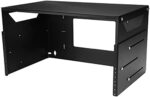 StarTech.com 2-Post 4U Open Frame Wall Mount Network Rack with Built-in Shelf, Wall Mount Data Rack with Adjustable Depth for AV / Computer / IT Equipment, TAA Compliant Server Rack (WALLSHELF4U) - Image 5