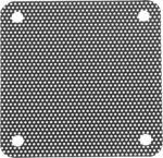 sourcing map 10PCS PC Dust Filter, 50mmx50mm PVC Computer Case Cooler Dustproof Mesh Cover Fan Grills for Computer Chassis Speaker, Black
