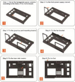 DIY Gaming Computer Case, ATX Open Chassis Case Rack for M ATX ITX Motherboards, Gaming PC Case Open Frame with Handle, Heat Dissipation Design, SSD Motherboards Accessories - Image 5