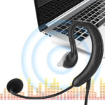 Telephone Accessories,Ear Hook Headset USB Headphone Computer Notebook Accessory for pe/QQ/MSN,100-5600Hz - Image 2