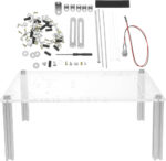 Gadpiparty 1set Transparent Motherboard for Bare Frame Computer Case Compact Design Easy Installation Versatile Compatibility for Setup for Troubleshooting and Testing Components