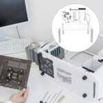 Gadpiparty 1set Transparent Motherboard for Bare Frame Computer Case Compact Design Easy Installation Versatile Compatibility for Setup for Troubleshooting and Testing Components - Image 4